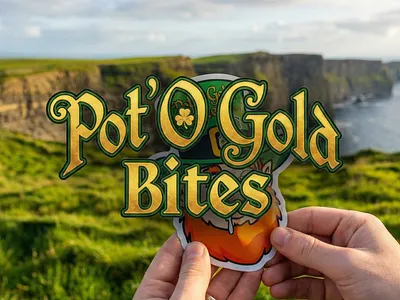 Pot' O Gold Edible Mylar Packaging 3d branding cannabis packaging custom cut die lines die lines edibles graphic design logo marijuana mylar packaging weed