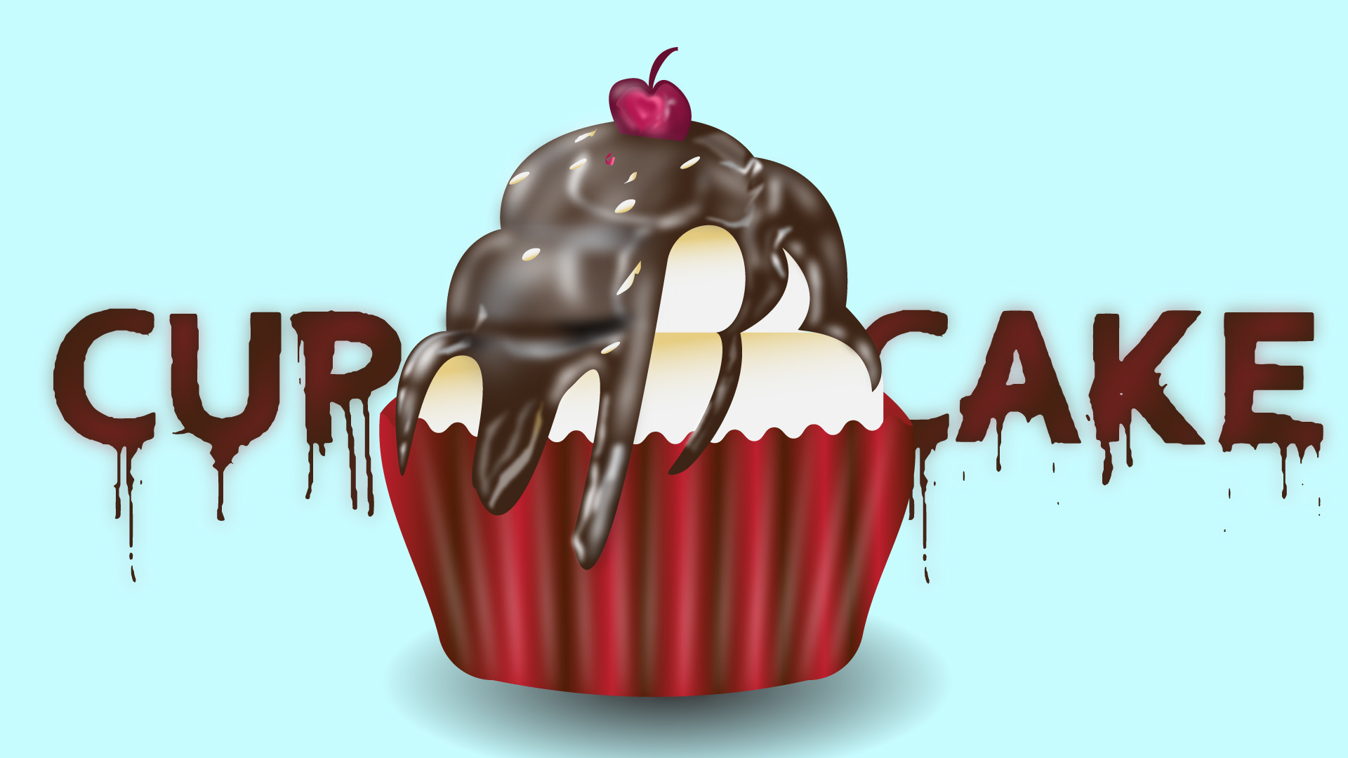 Cupcake_illustration 2d cupcake graphic design illustration
