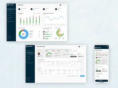 Workforce & Time Management Dashboard app dashboard figma mobile ui ux webapp