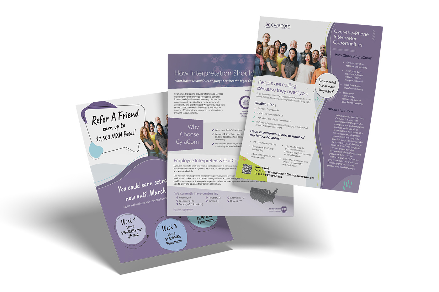 CyraCom Collateral branding collateral design flyers graphic design illustration illustrator layout vecctor