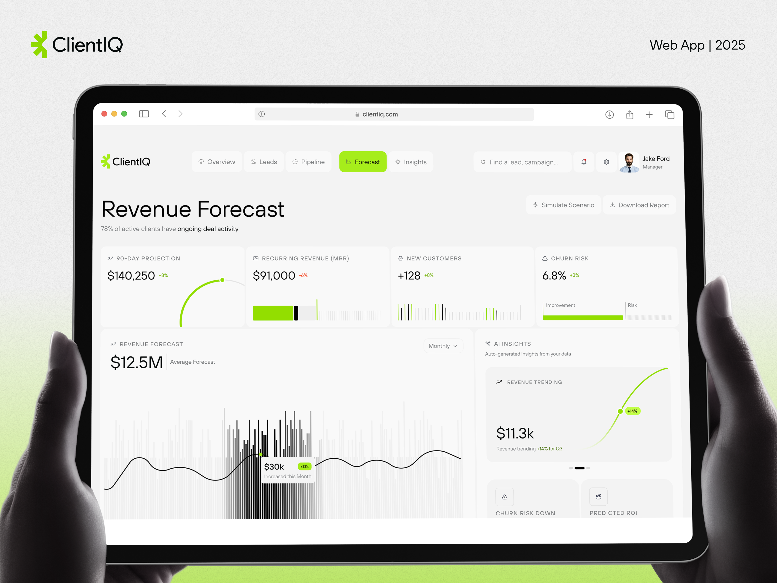 Example of Web App Saa S Dashboard Design 