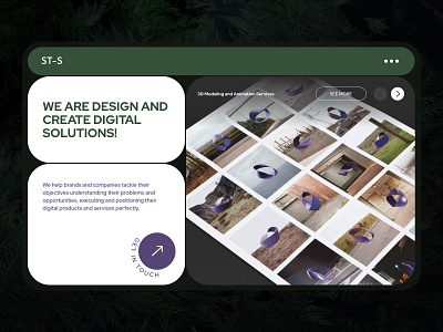 ST_S | Creative Design Agency Landing Page Website 8 agency branding design landing ui uiux ux web