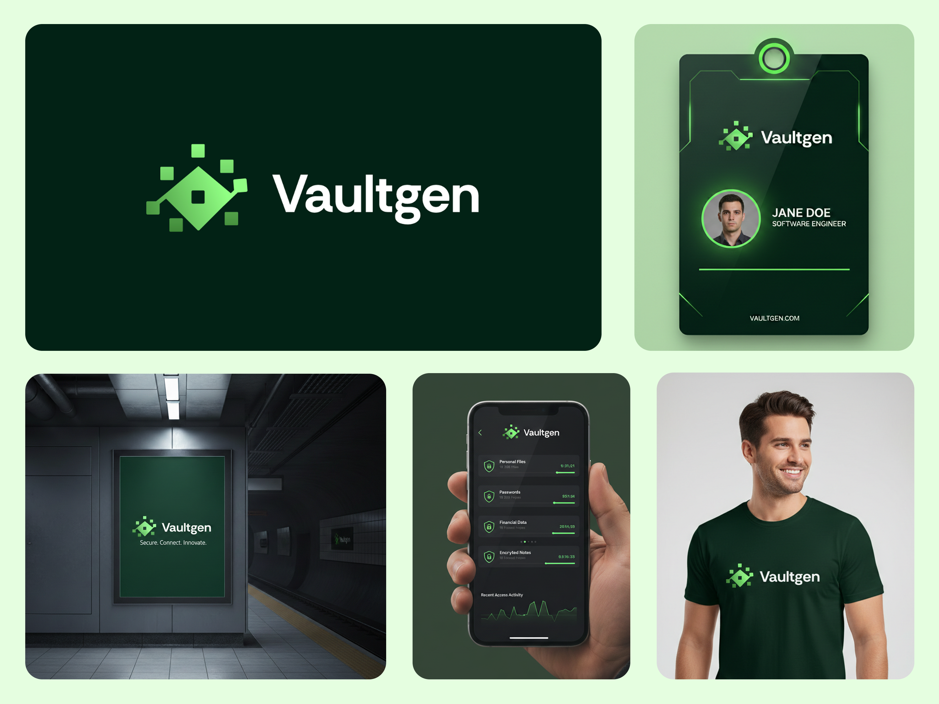 Visual Identity Design For Vaultgen branding cloud encryption lettermark lock logo logo design logo for sale logo maker online modern logo protection saas secure logo security app software typography v logo vault logo visual brand vpn
