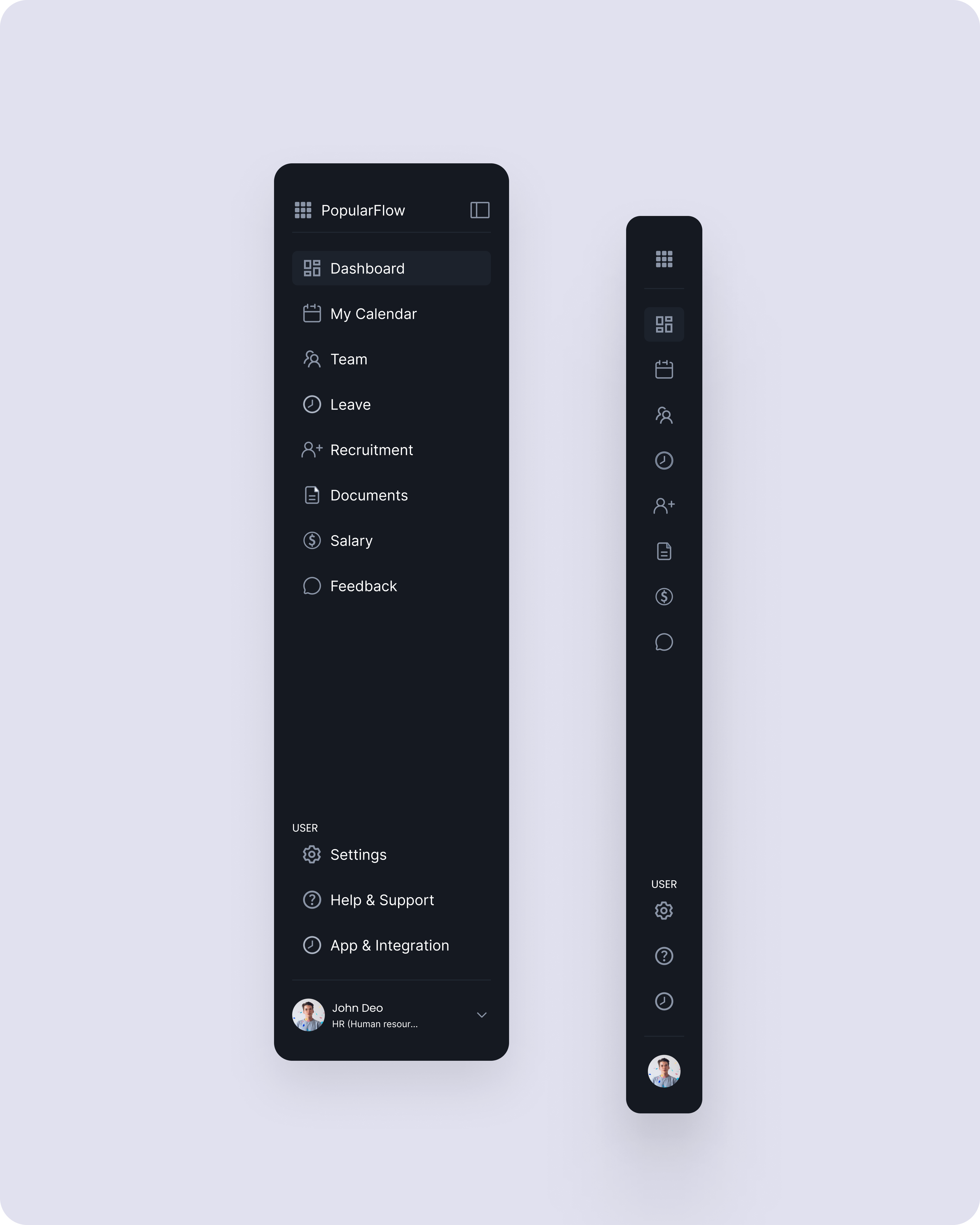 Clean Sidebar Dark Mode UI appdesign dailyui darkmode designideas minimalui responsivedesign sidebardesign uidesign uiux webui