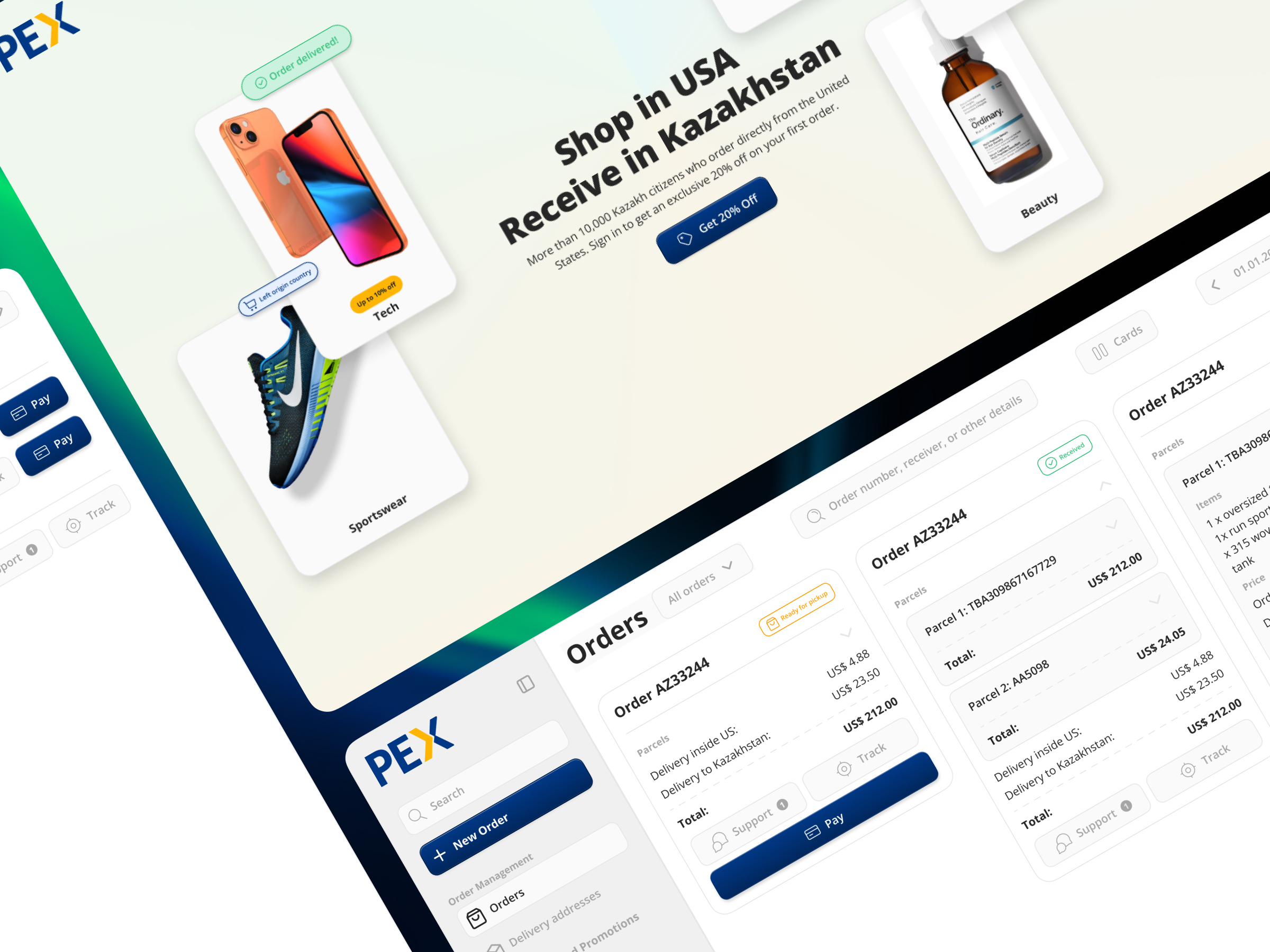 Redesigning a Delivery Service logistics postal services transportation ui