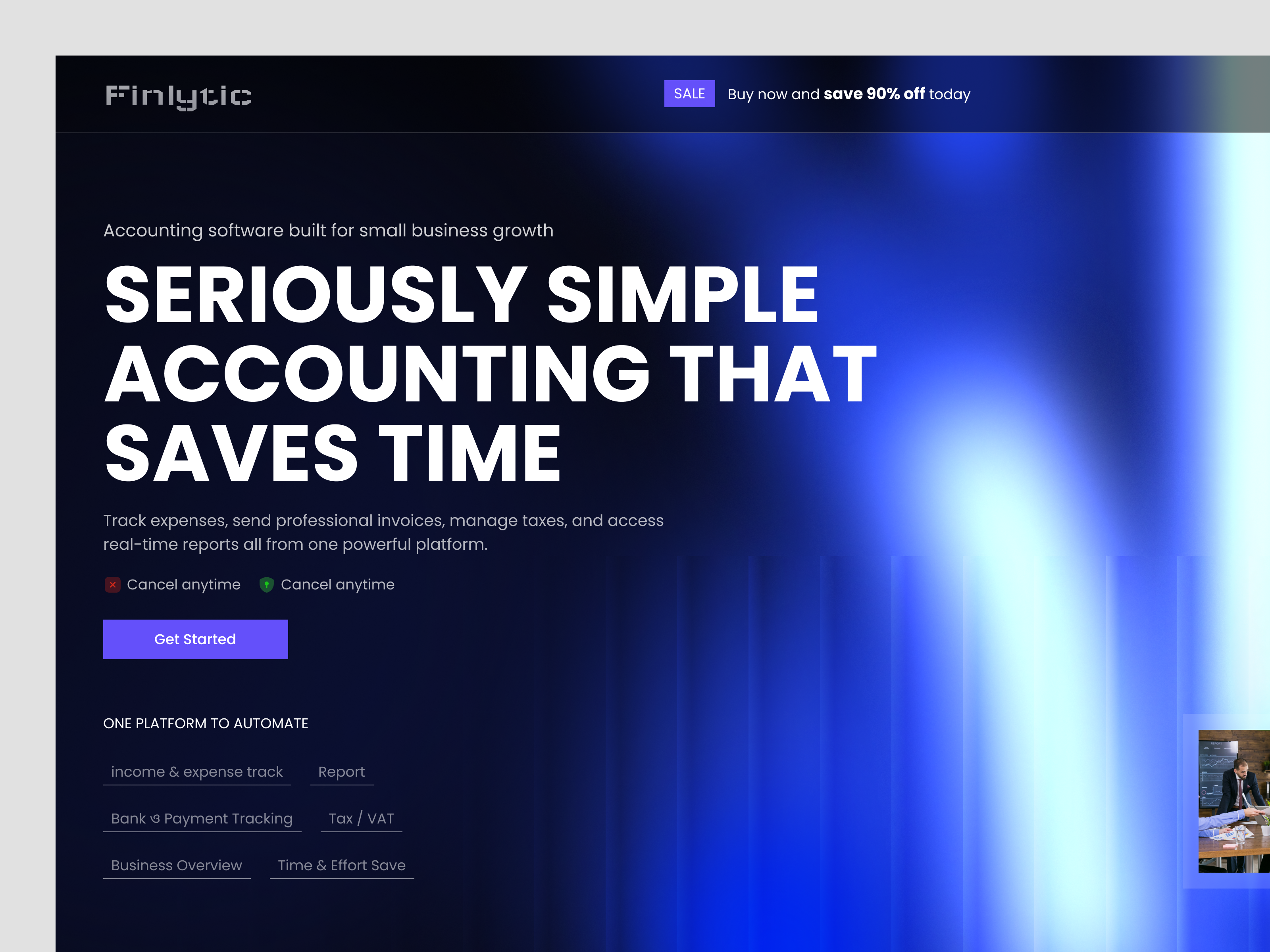 Finance SaaS Website accounting automation business business growth crm finance fintech landing page saas saas crm saas website startup ui ux webflow website