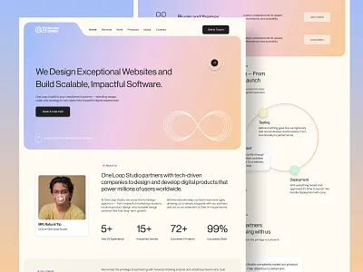 Agency Website agency agency website clean design digital agency graphic design landing page ui uiux web web design website website design