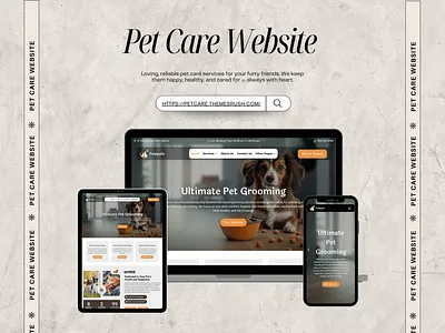 Pet Care Website Template by Pawaus animal care website divi pet website pawaus pet business website pet care website template pet grooming website pet services website pet website design veterinary website template wordpress pet template