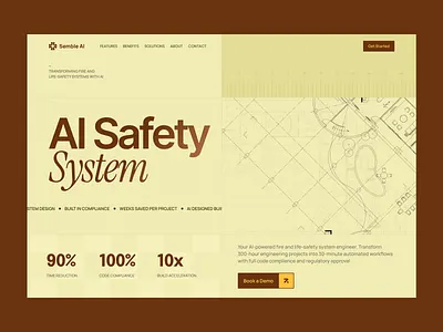 Semble AI - AI agent platform for designing commercial buildings ai ai agent ai integration ai platform automation construction construction design design homepage design landing page landing page redesign product redesign saas startup ui ux web design web redesign website