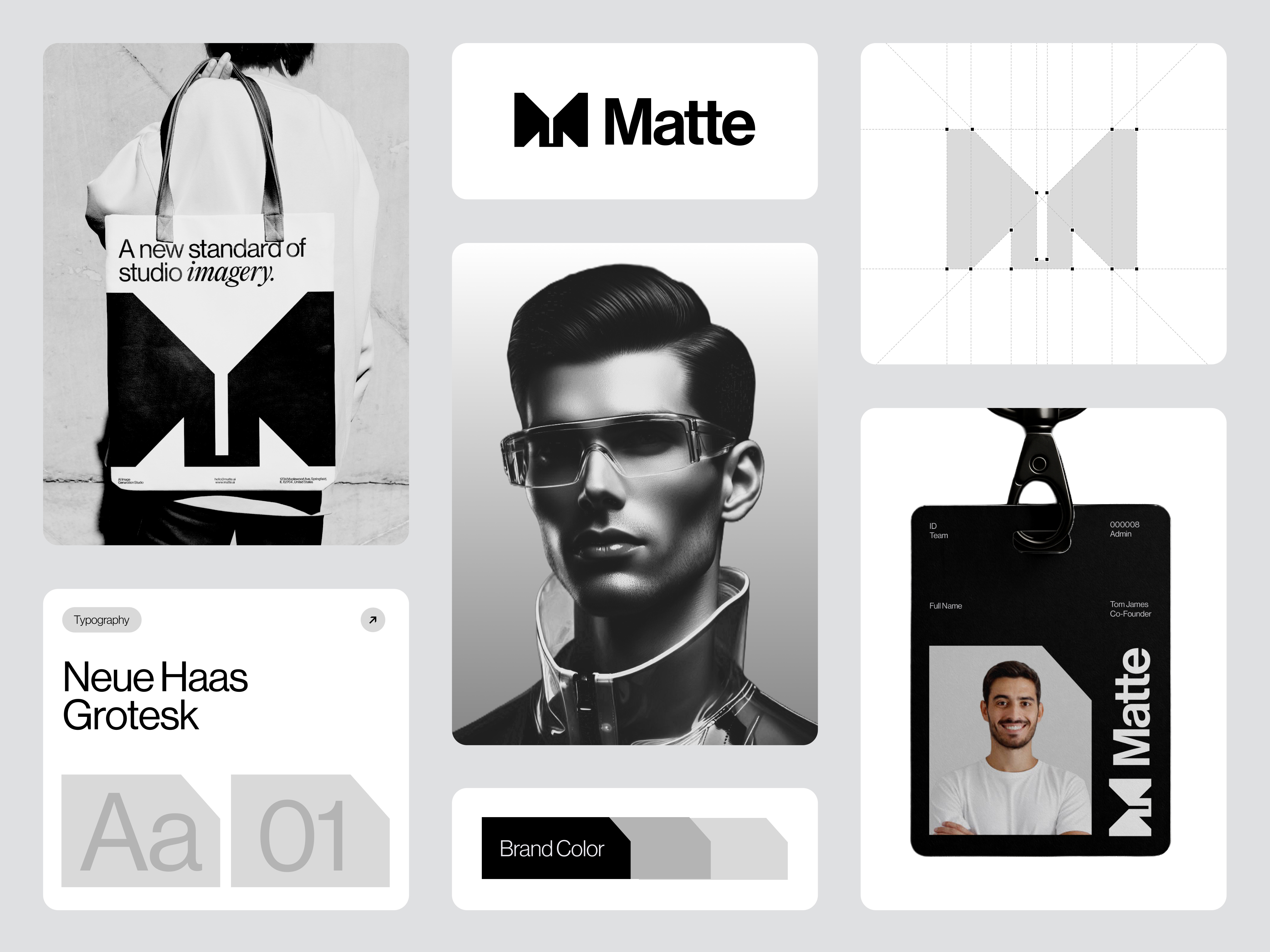 Brand Identity ✦ Matte ai brand identity ai branding ai logo brand identity branding logo logo design logo mark m logo minimalist logo print production branding saas branding timeless logo typography visual identity