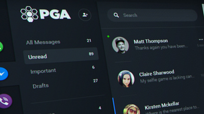 PGA App - Branding app branding business graphic design
