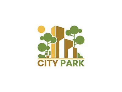 CITY PARK LOGO adobe illustrator branding city city park design geometric geometry graphic design illustration logo logo design modern park skyline town unique urban vector