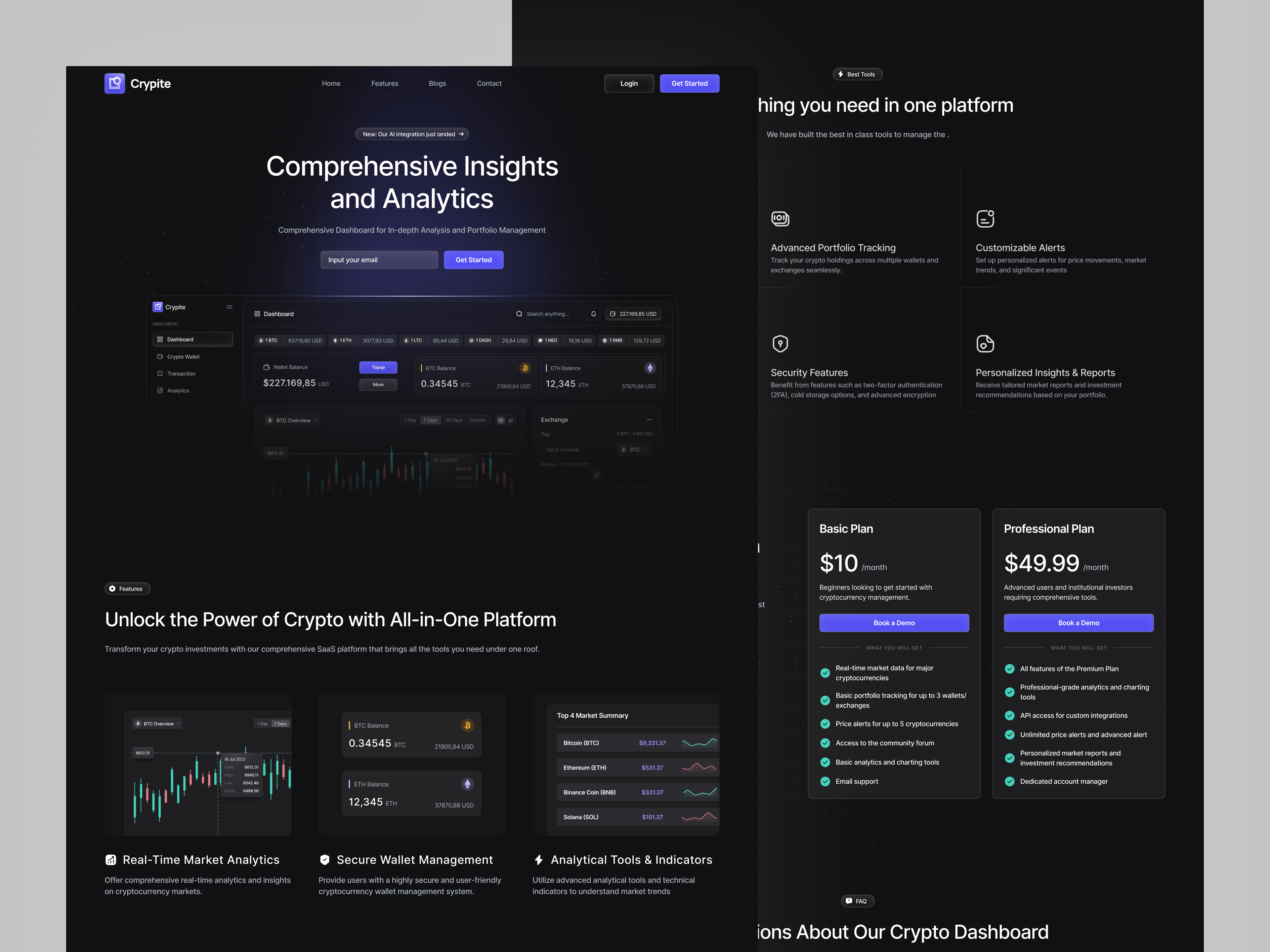 Example of Crypto Website Design