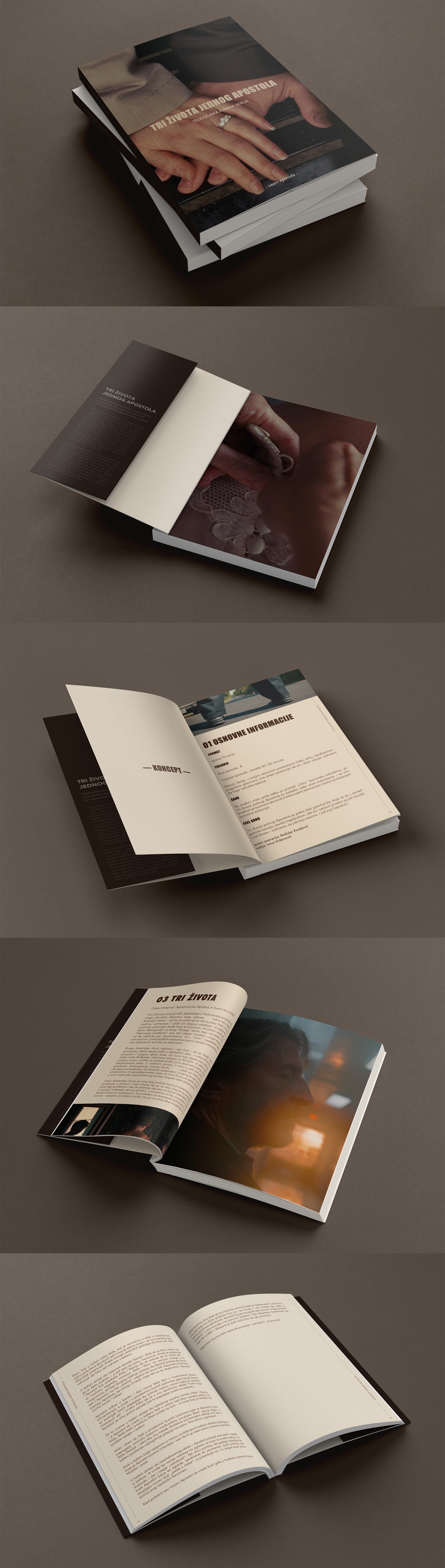 Mood Book & Visual Identity • “Three Lives of One Apostle” book design film graphic design mood book tv series typography visual identity