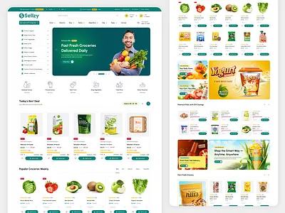 Grocery eCommerce Website eccommerce ecommerce website grocery grocery store html template store super shop tailwind css ui ui design ui template ux design website