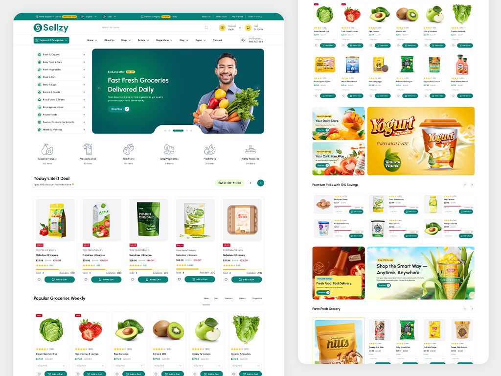 Grocery eCommerce Website