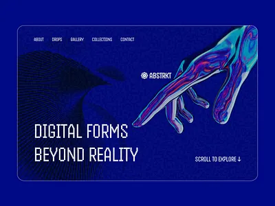AI Website - Hero Section Design abstract ai dailyui digital herosection landingpage uiux website