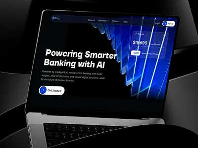 AI Finance Website ai ai agent ai finance ai startup digital banking finance platform fintech landing page saas smart finance uiux web design
