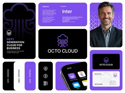 Octo Cloud – Modern Cloud Infrastructure Branding appdesign brandguide branding cloudcomputing corporateidentity creativecloud graphicdesign identity logodesign logotype minimalist modernlogo octocloud saasbranding startupbranding techlogo typography uidesign vectorart visualidentity