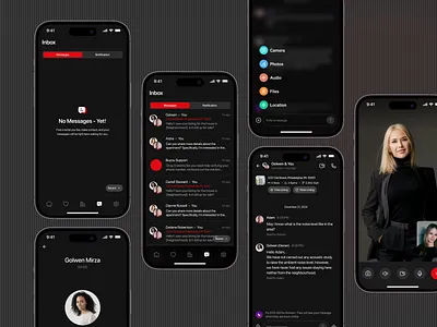 EstateEase: A Social-First Real Estate Ecosystem aiproductivity call cleanux conversational darkmode figma figmadesign fintechdesign message mortgagecalculator property proptech realestate realestateapp saasui social socialchat ui uiux userjourney