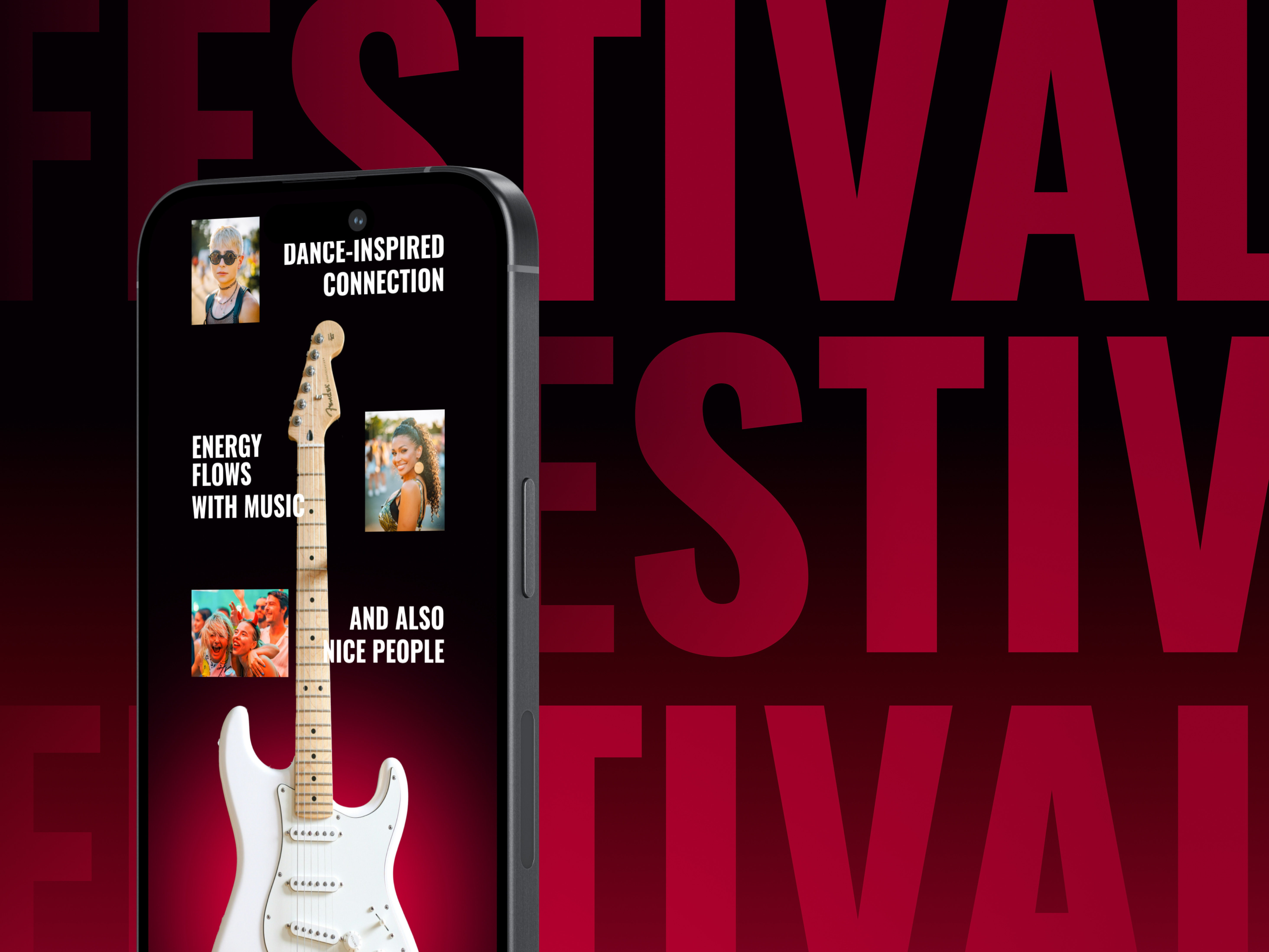 Mobile Version concept design electric festival homepage mobile modern music redesign responsive section ui uiui design user experience vibes website