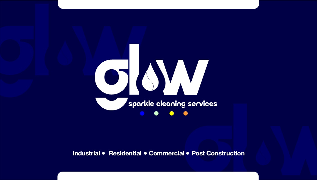 Glow business card design branding graphic design logo