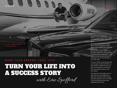 Personal Brand Longreas Page: The Transformation bold design branding business coach coaching design landing longread page personalbranding shot story style typography ui ux web webdesign