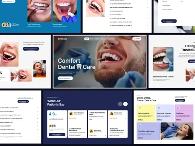 Dental Care landing Page Design dental dental care dental care landing page design dentist health health care hero section home page landing page landing page design minimal landing page modern landing page new website web page website design