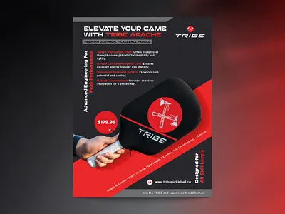 TRIBE Apache – Sports Product Flyer advertising branding business branding design flyer flyer design graphic design layout design marketing design poster design product design social media design sports branding sports poster visual design