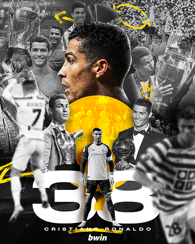 CR7 Birthday | bwin.pt Social Media cristiano design digital art football graphic design illustration photoshop poster ronaldo soccer social media sports sports design