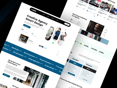 Modern website Agency & Portfolio Design agency website branding clean design creative agency creative portfolio design agency digital agency landing page minimal design modern website portfolio website startup ui design ux design web design web ui website ui