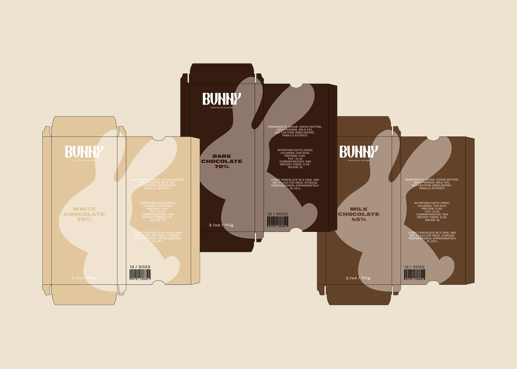 Brand Identity Design | Bunny Chocolate brand design brand guidelines brand identity branding chocolate color palette design design inspiration design system dribbble graphic design illustration logo logo design logotype packaging packaging design print design typography ui