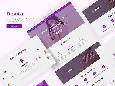 Plastic Surgery Clinic Landing Page clean ui clean ui design creative landing page creative landing page design design home page home page design landing page landing page design minimal ui design ui design uiux design web design web ui design website design website ui