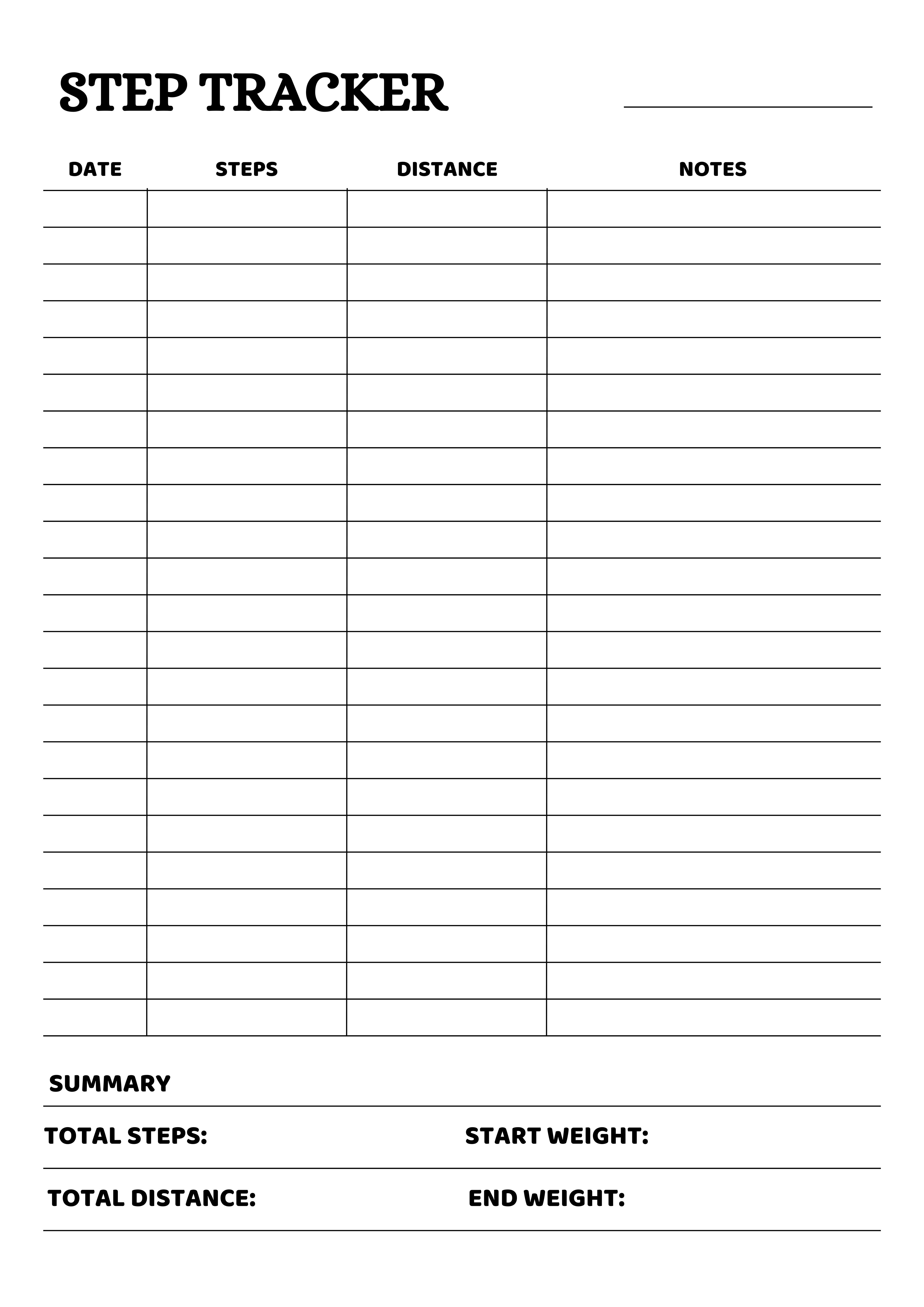 Printable Step Tracker Planner clean design daily tracker digital planner fitness planner fitness printable habit building habit tracker health planner lifestyle planner minimal planner modern planner planner layout planner sheet printable design printable planner productivity planner self improvement step tracker walking tracker wellness planner