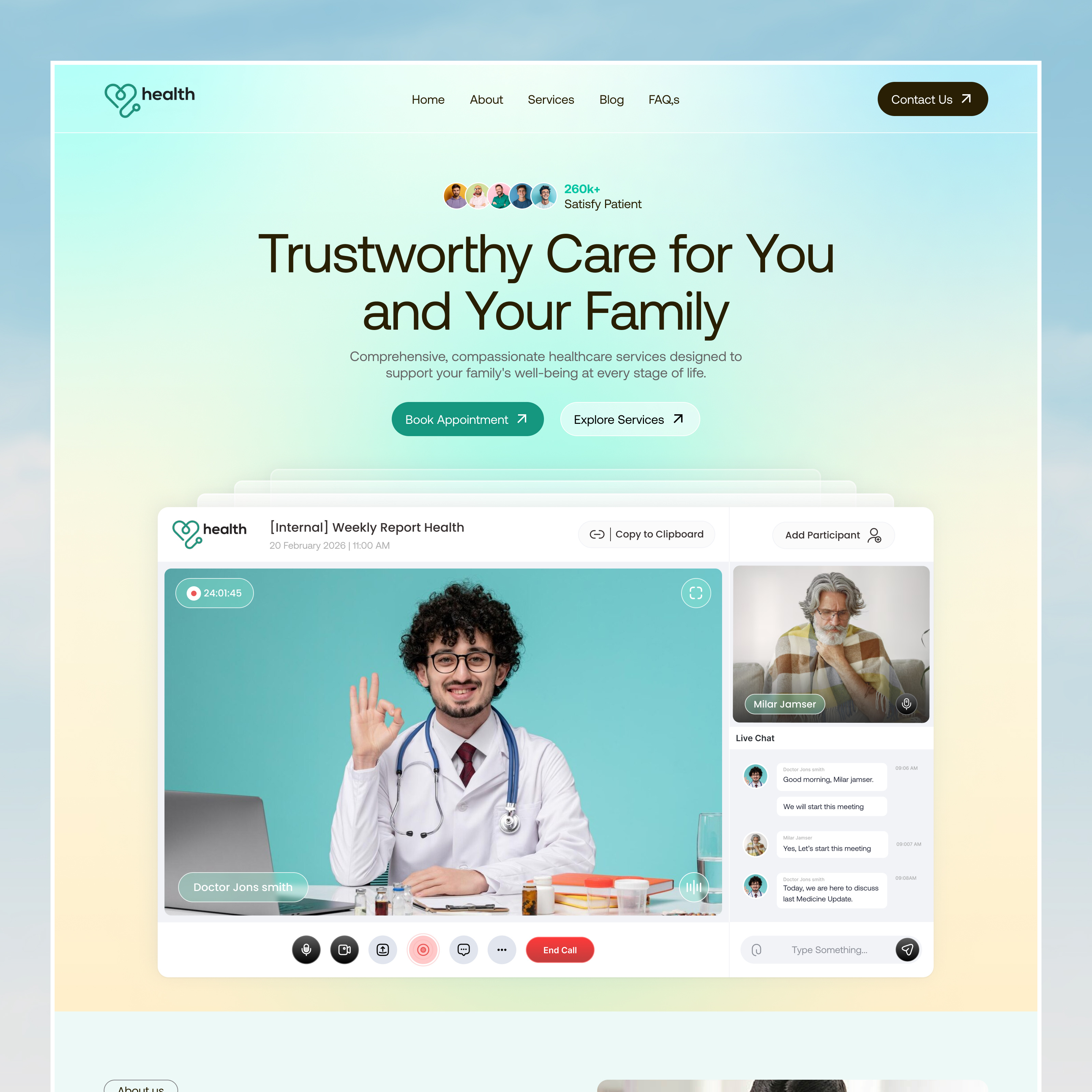Healthcare Website UI/UX Design clinic website digital health doctor appointment health app healthcare healthcare landing page healthcare platform healthcare ui healthcare ux healthcare website healthtech hospital website medical dashboard medical ui medical ux medical website online consultation patient portal telemedicine wellness website