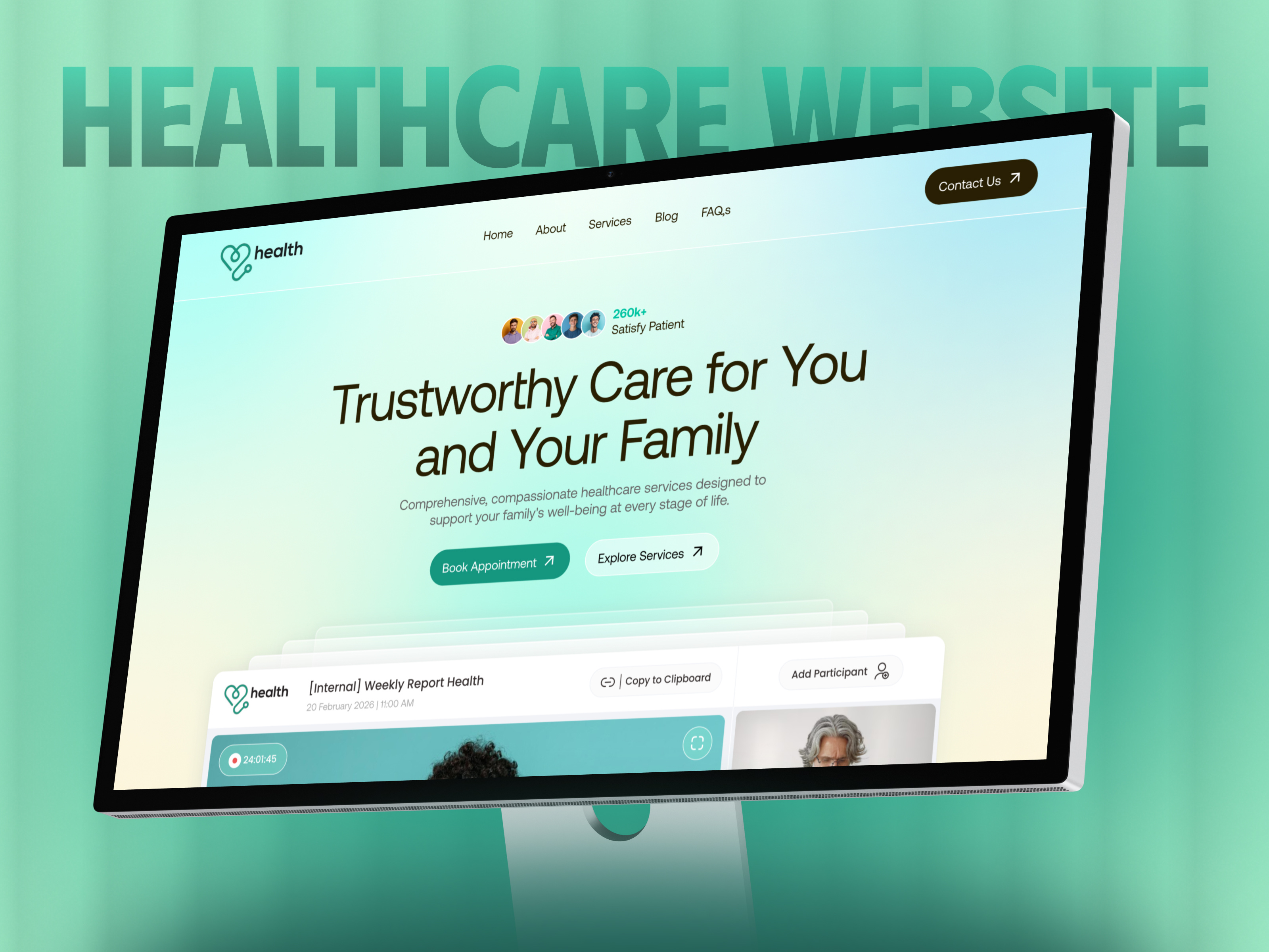 Medical Healthcare Website Design admin dashboard appointment system clinic website doctor appointment doctor website healthcare design healthcare system healthcare ui healthcare ux healthcare website hospital management system hospital website medical dashboard medical system medical ui medical ux medical web design medical website patient management system patient portal