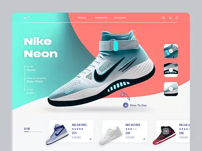 Sneakers Website Design UI fashion landing page nike nike ecommerce nike landing page nike shoe website nike shoes nike website shoes webdesign shoes website sneakers ui webdesign website
