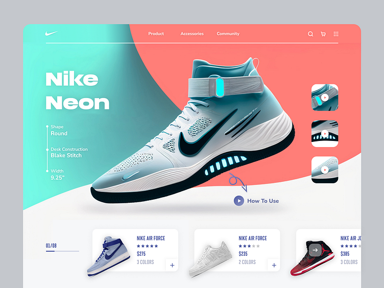 Sneakers Website Design UI by Ota Skvor on Dribbble