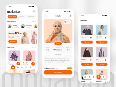 Fashion E-commerce Mobile App app showcase brand app clothing app commercial app consumer app daily use app ecommerce app fashion app favorites screen hijab fashion ios app marketplace app mobile app mobile commerce performance design retail app scalable design user centered