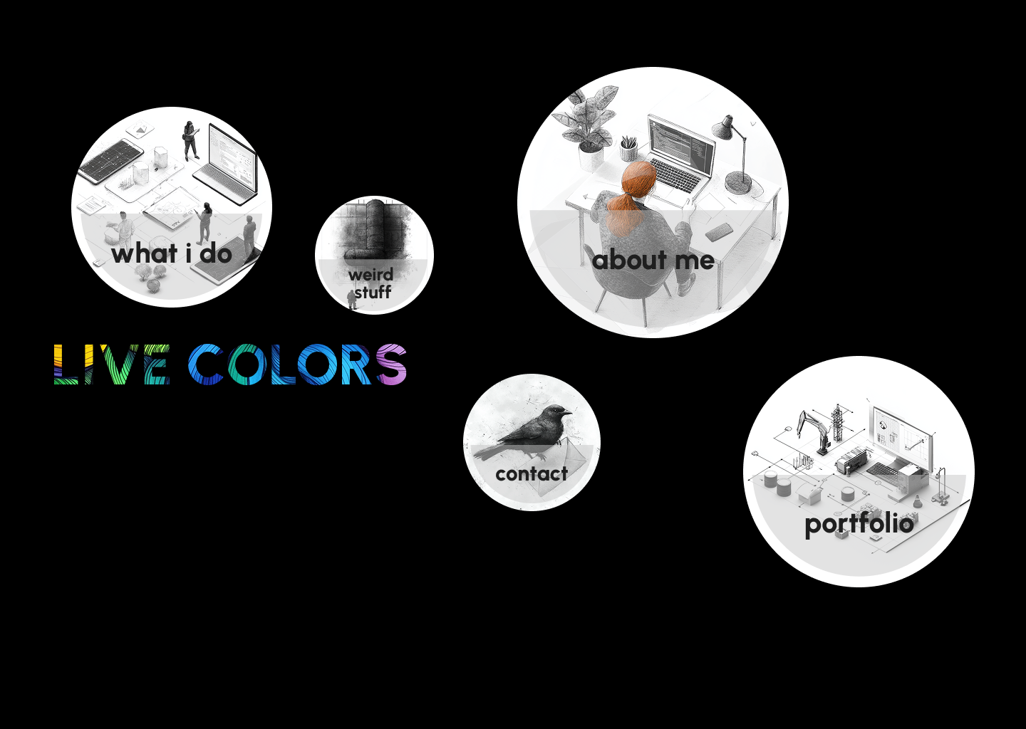 Live Colors / Portfolio Design figma portfolio ui