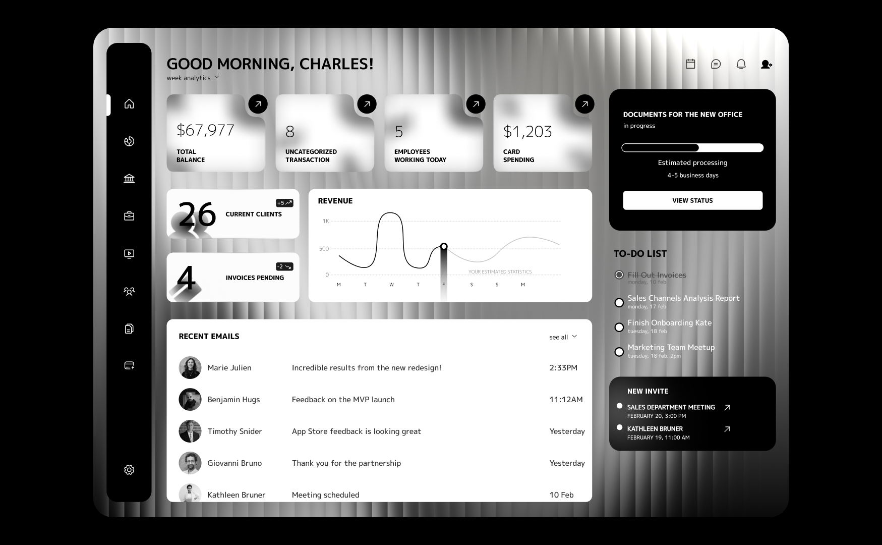 Business CRM Dashboard Design app design client management crm dashboard project management u ui ux web design