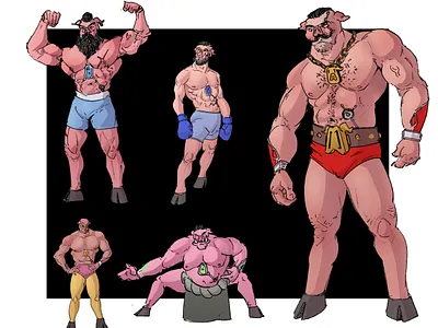 BILLY Thumbnails cartoon cartoon illustration cartooning character character art character design design illustration oink oink brothers pig procreate