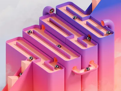 The Year of Change - 3D visual 3d 3d art 3d artist design digital digital art illustration ui