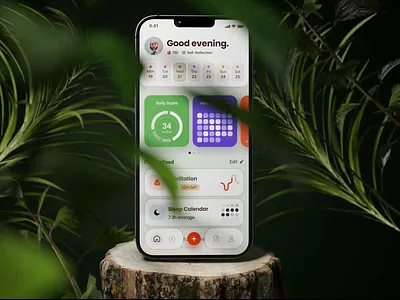 Mental Health App | Healthcare | Mobile 3d analytics animation blender 3d dashboard healthcare ios mental health mobile app mockup motion graphics product design reflection score therapy tracker ui user experience user interface ux