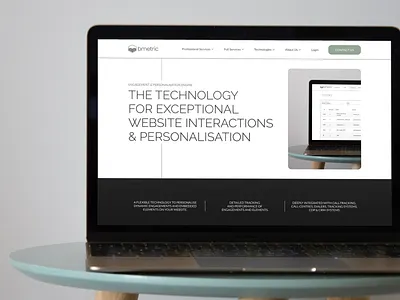 bmetric - hero section b2b branding design figma landing page product design saas typography ui ux web design