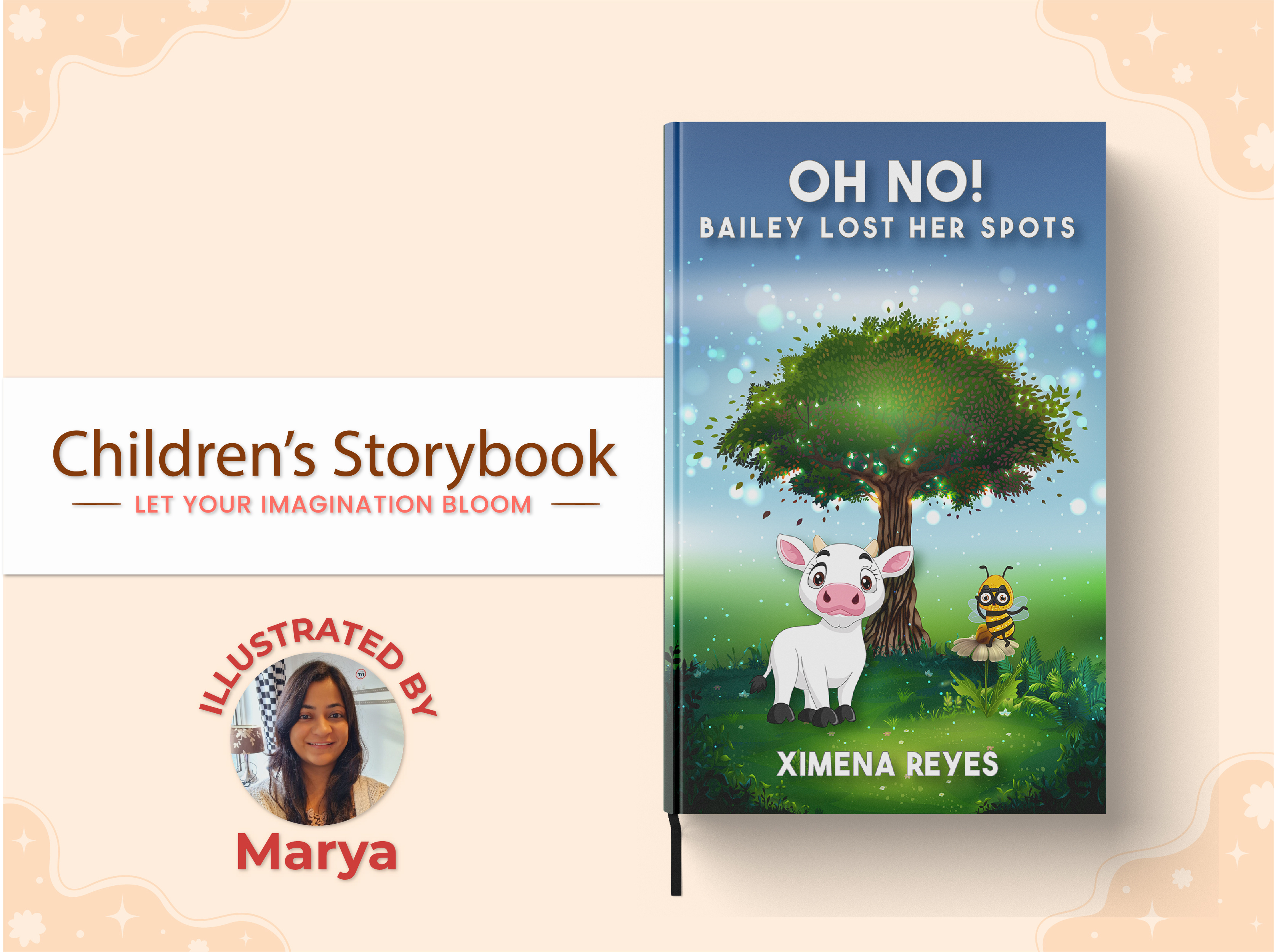 OH NO! Bailey Lost Her Spots bookcoverdesign bookillustration cartoonillustration characterillustration childfriendly childrensbook childrensbookart childrensillustration colorfulillustration cuteillustration digitalillustration graphic design illustration kidsart kidsbook kidsillustration picturebook playfulillustration storybookillustration whimsicalillustration