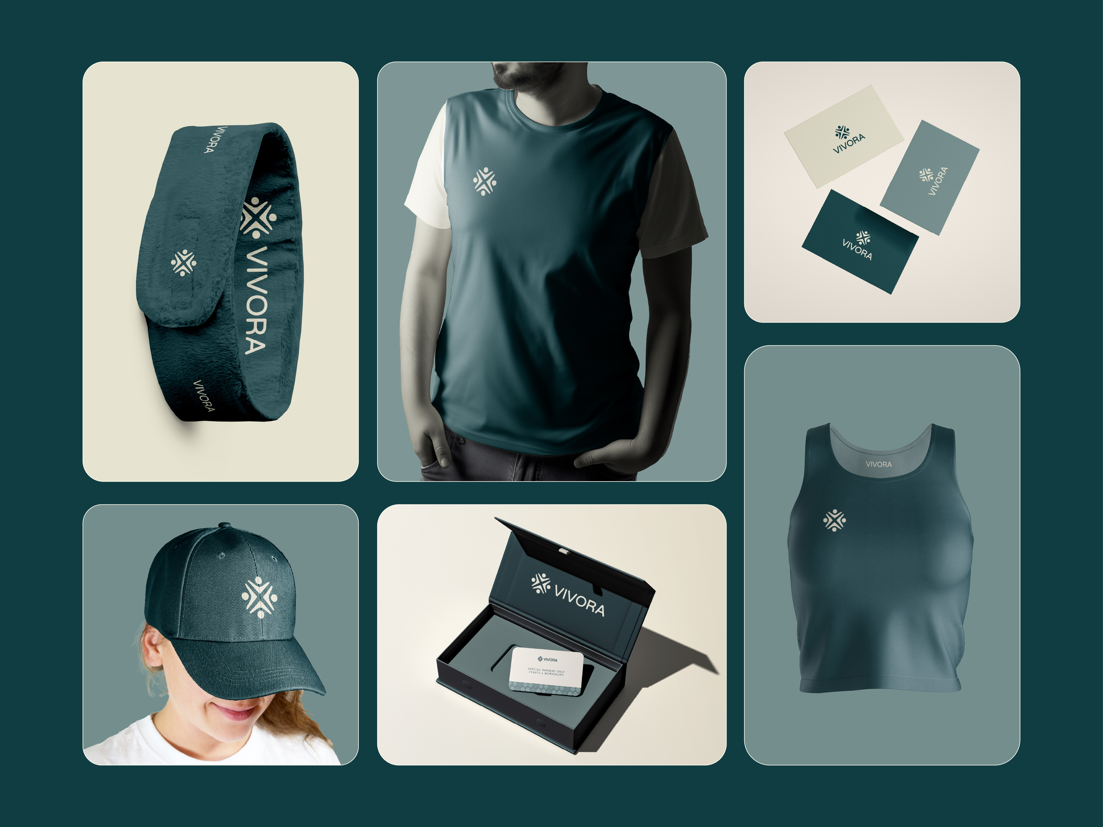 Vivora Wellness Brand Identity Design apparelbranding brandidentity branding brandingdesign graphic design healthbrand lifestylebrand logo logodesign modern modernbranding packagingdesign vivora wellnessbrand wellnessdesign