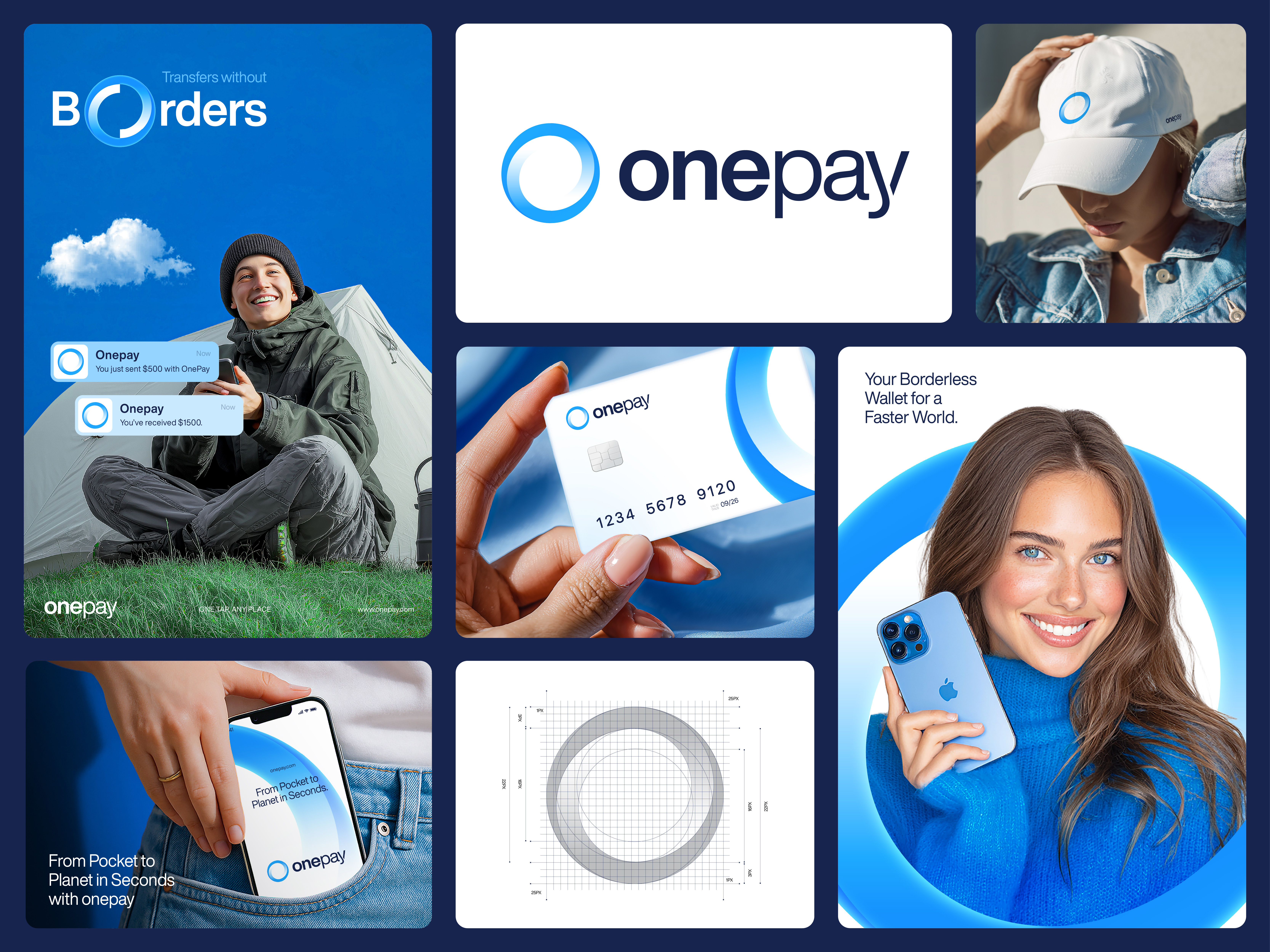 OnePay™ - Branding for Payment Gateway, O Logo, Visual Identity abstract o logo brand brand identity branding digital payment gateway digital wallet finance branding financial logo graphic design identity logo logo design logotype minimalism modern logo modern o logo payment gateway tech forward typography visual identity
