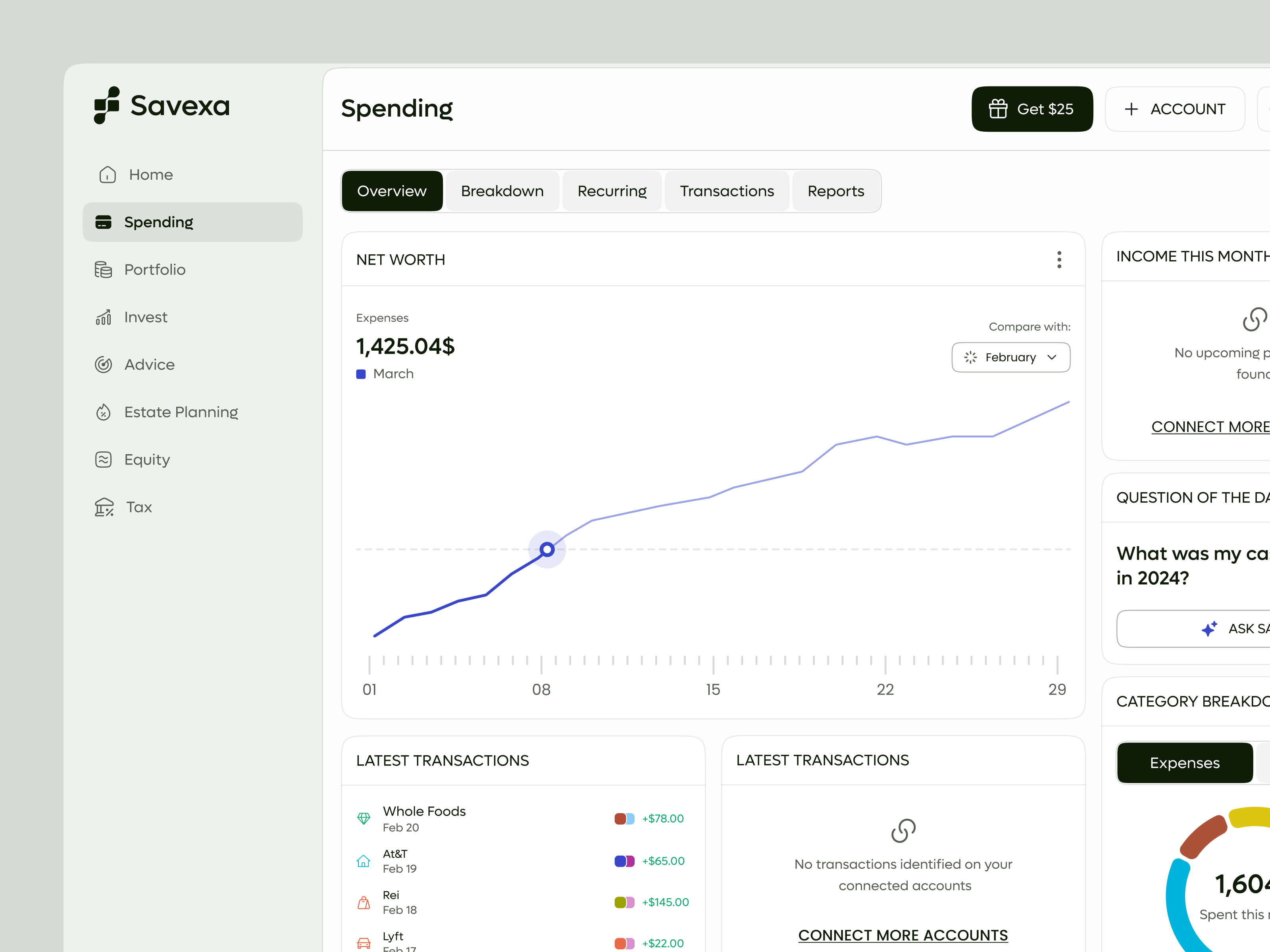 Finance Spending Dashboard - Fintech SaaS b2b saas expense tracking finance dashboard finance dashboard design financial analytics financial software fintech saas fintech web app minimal money management product design saas saas dashboard saas product spending dashboard startup dashboard startup saas web app