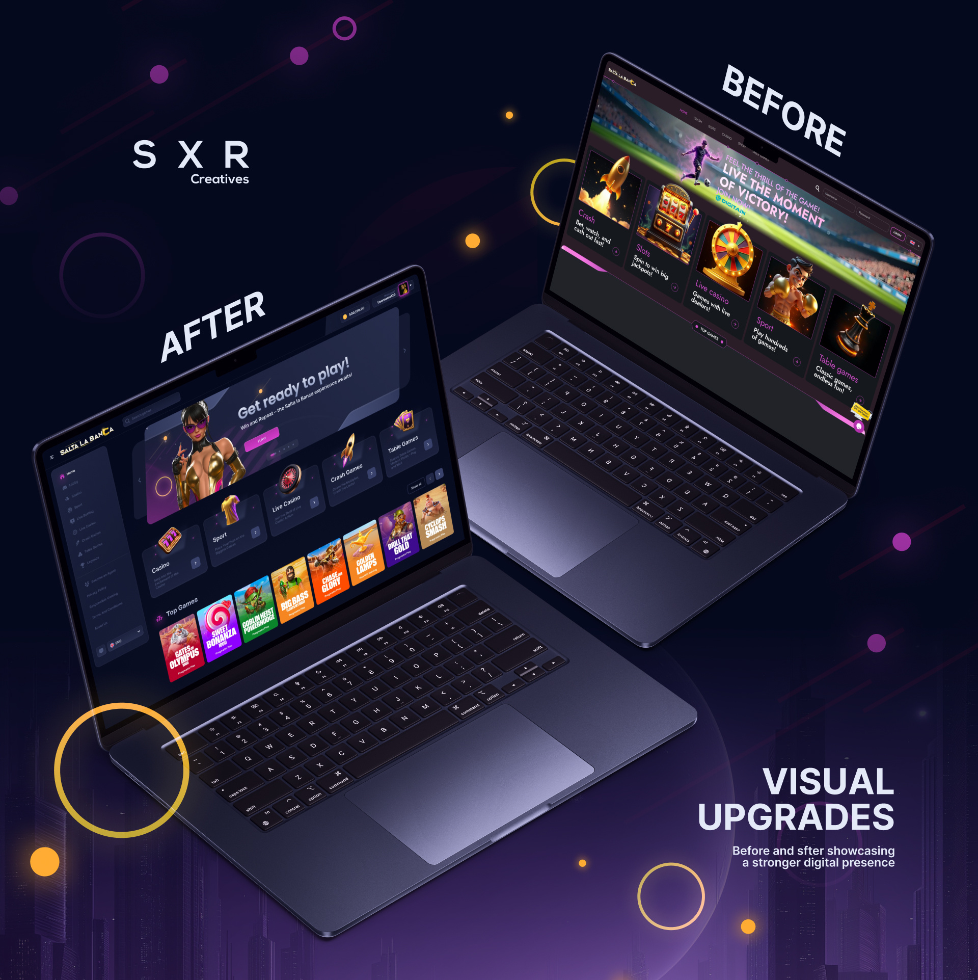 Online Casino Design - Saltalabanka app design betting casino gambling game ui igaming illustration ui uiux web design
